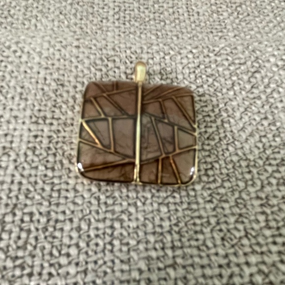 Lia Sophia brown and gold pendant - Picture 8 of 8